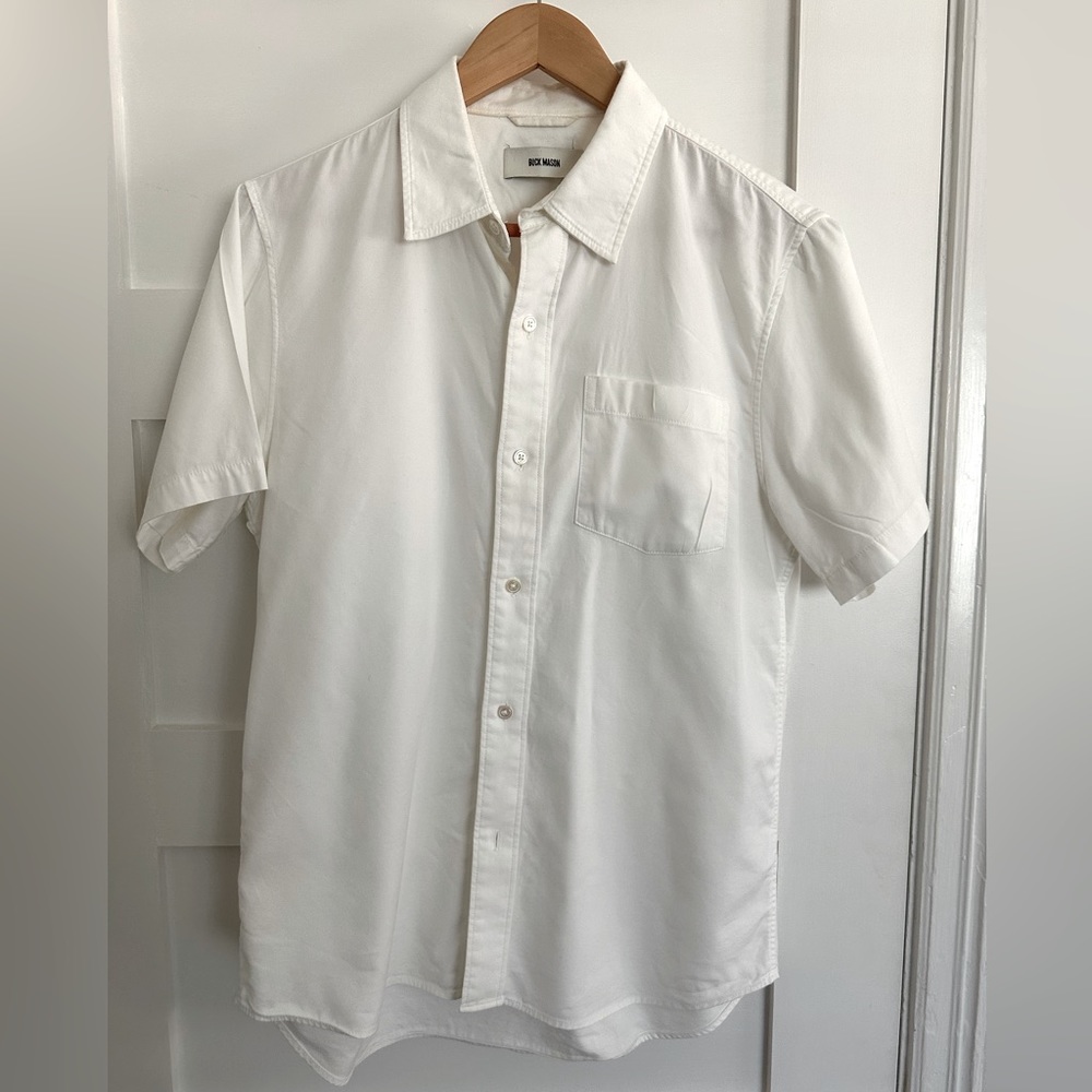 Buck Mason Draped Twill One Pocket Shirt Medium